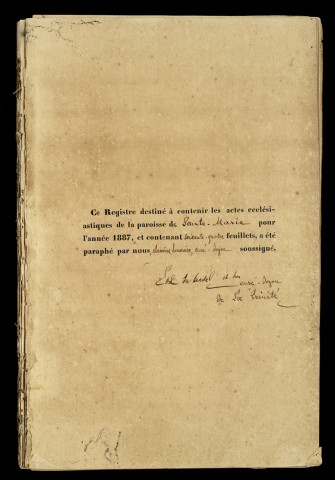 Baptêmes, mariages, sépultures