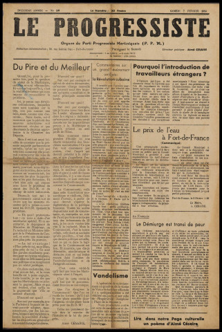 Le Progressiste (n° 39)