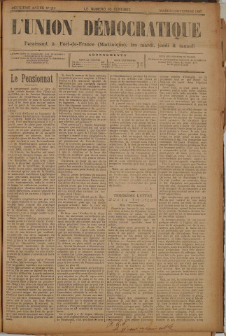 L'Union démocratique (n° 210)