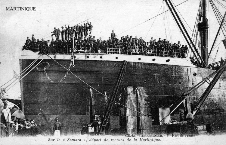 Martinique. Sur le Samara, départ de recrues de la Martinique