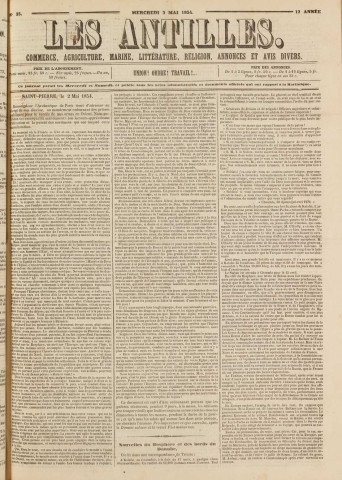 Les Antilles (1854, n° 35)