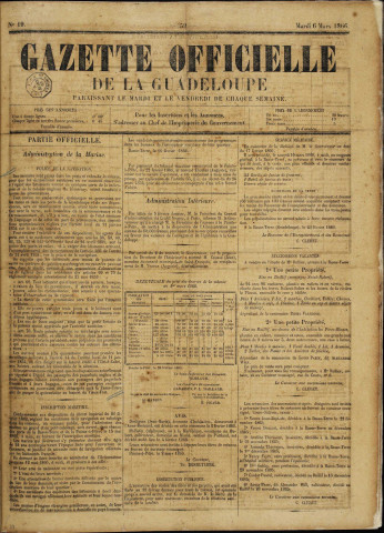 La Gazette officielle de la Guadeloupe (n° 19)