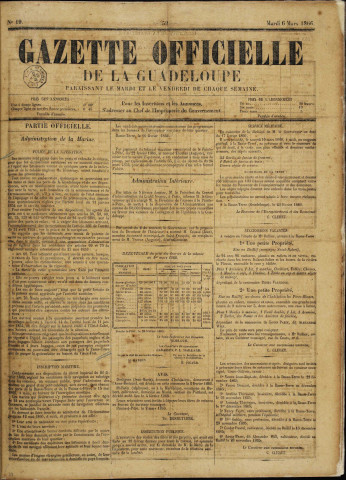 La Gazette officielle de la Guadeloupe (n° 19)
