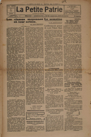 La Petite Patrie (n° 265)