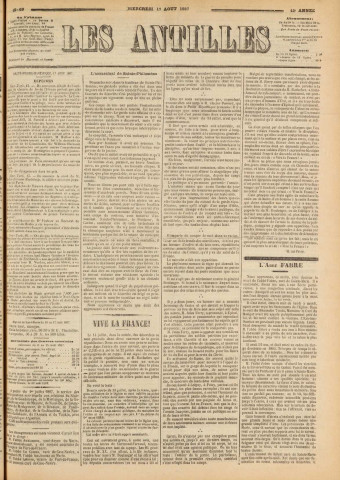 Les Antilles (1887, n° 69)