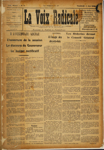 La Voix radicale (n° 9)