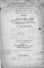 Rôle d'impôts, exercices 1763 à 1768 (capitation, impôts sur les maisons, industrie) pour Saint-Pierre, Fort-Royal, Trinité, Marin