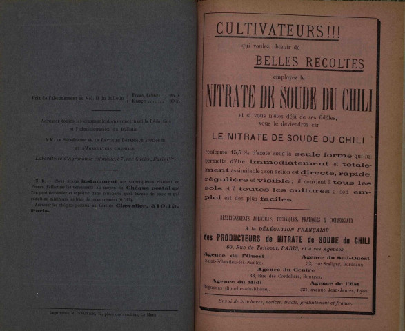 Revue de botanique appliquée et d'agriculture coloniale (n° 14)