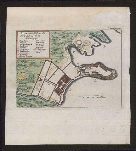 Plan de la ville et du Fort Royal de la Martinique