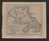 Charte von der Westindischen Insel Martinique. Carte de la Martinique, île des Petites Antilles