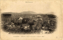 Martinique. Saint-Joseph. L'église après le cyclone du août 1903