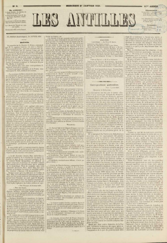 Les Antilles (1869, n° 8)