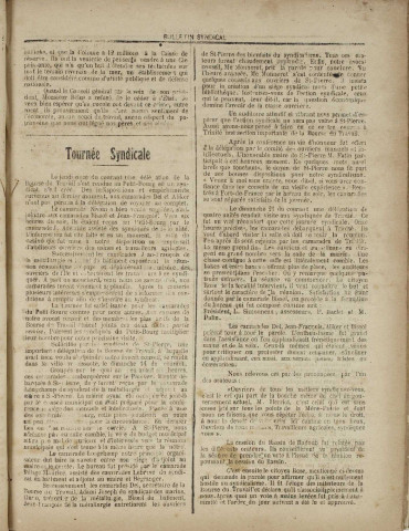 Bulletin syndical (n° 7)