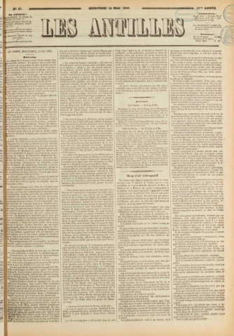 Les Antilles (1869, n° 37)