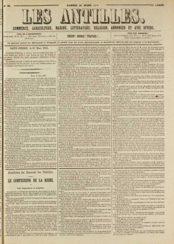 Les Antilles (1855, n° 24)