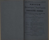 Revue de botanique appliquée et d'agriculture coloniale (n° 43)