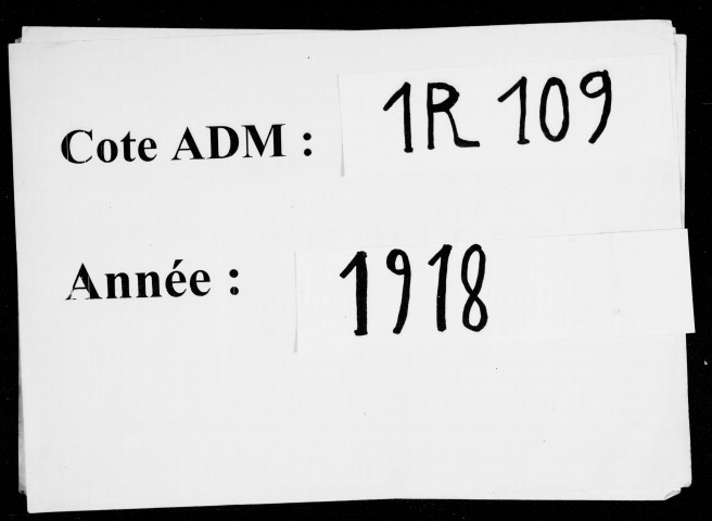 Etats signalétiques et des services, n° 501 à 1000