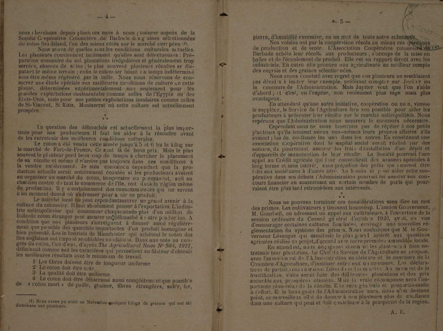 Bulletin agricole de la Martinique (janvier 1922)