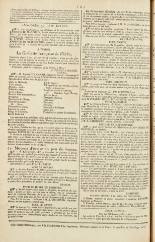 Gazette de la Martinique (1822, n° 49)
