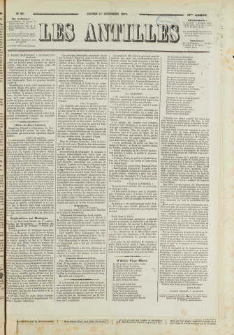 Les Antilles (1870, n° 83)