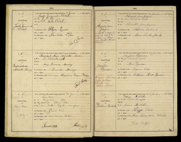 Baptêmes, mariages, sépultures
