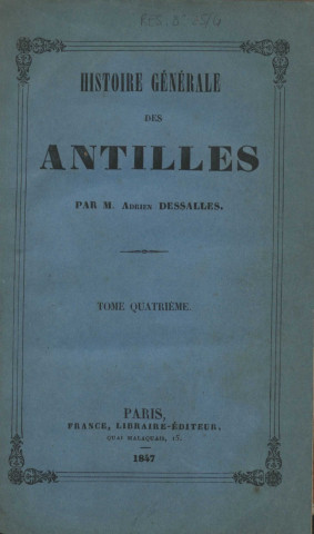 Histoire générale des Antilles (tome IV)