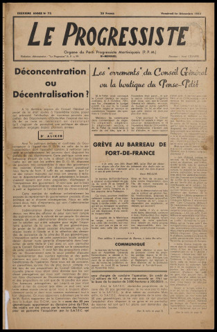 Le Progressiste (n° 73)